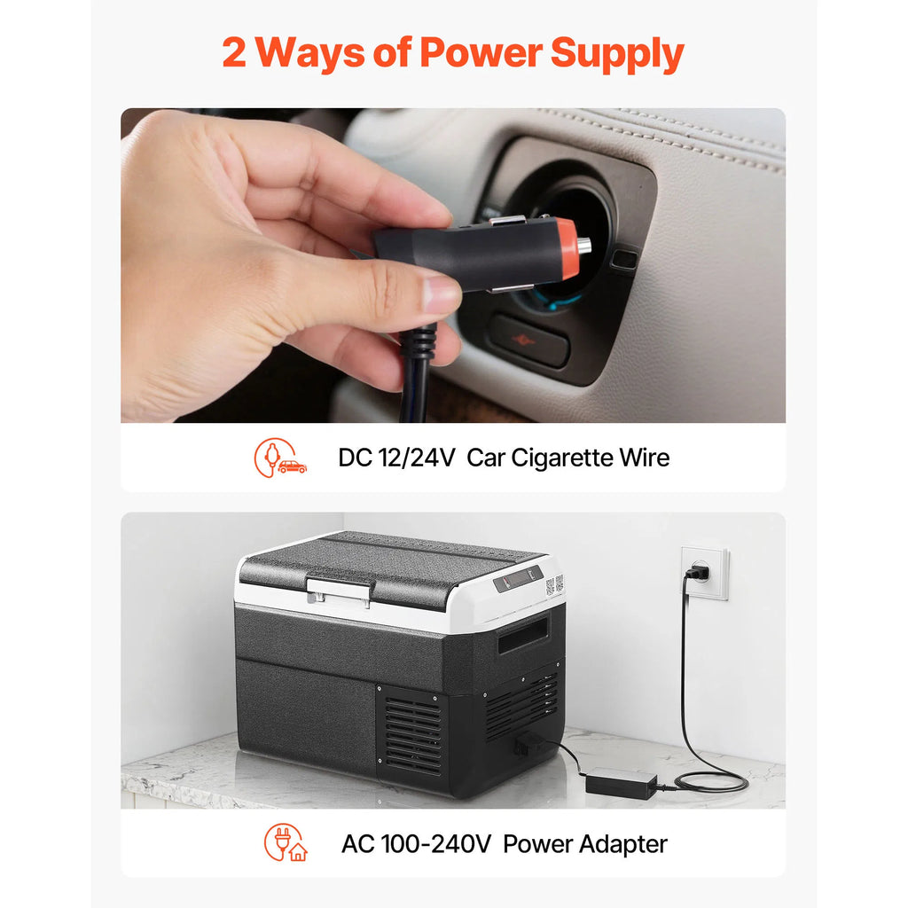 VEVOR 12V Portable Car Refrigerator Freezer