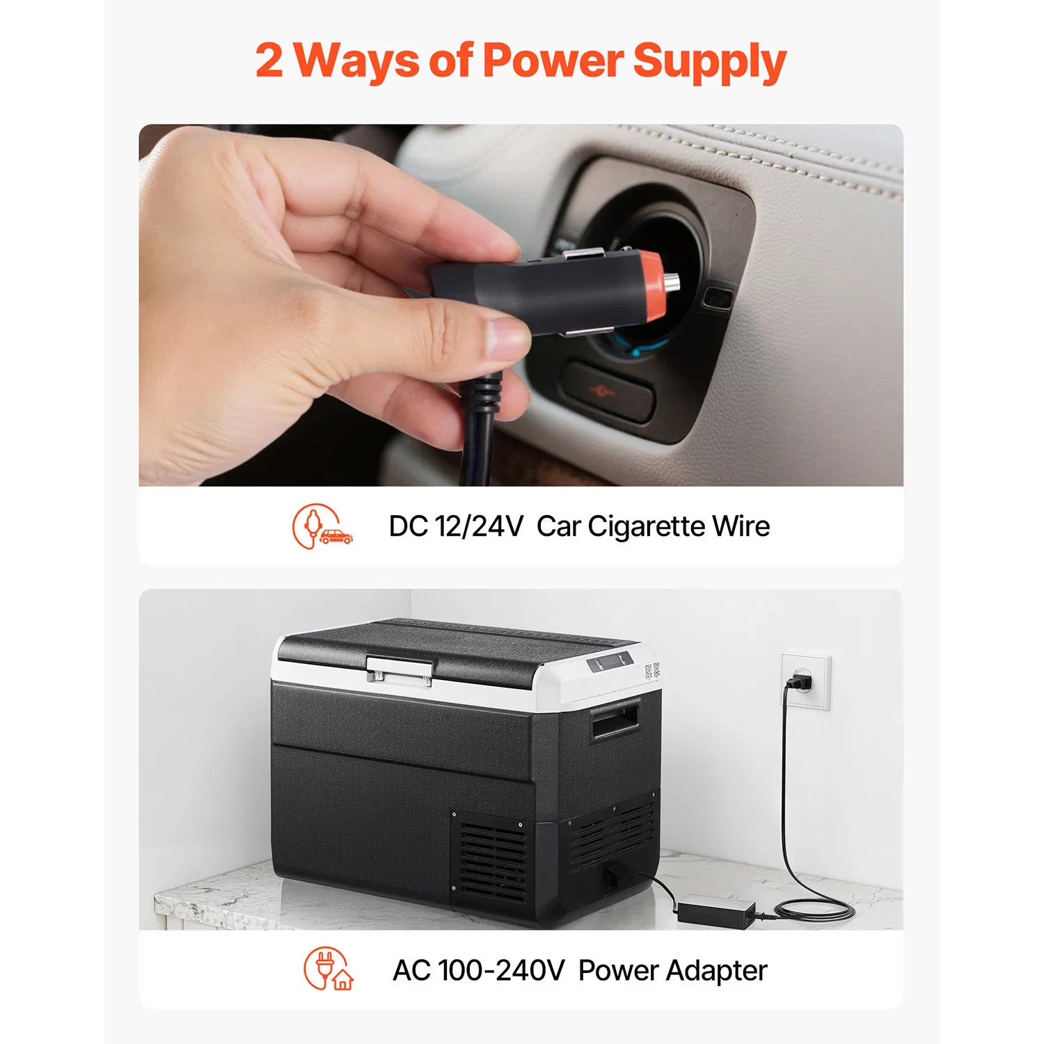 VEVOR 12V Portable Car Refrigerator Freezer