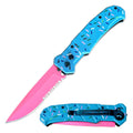 Day Zero Survival Automatic Switchblade Knife – Sprinkles Series – Multiple Colors