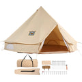 VEVOR Canvas Bell Tent, Waterproof with Stove Jack & Detachable Wall