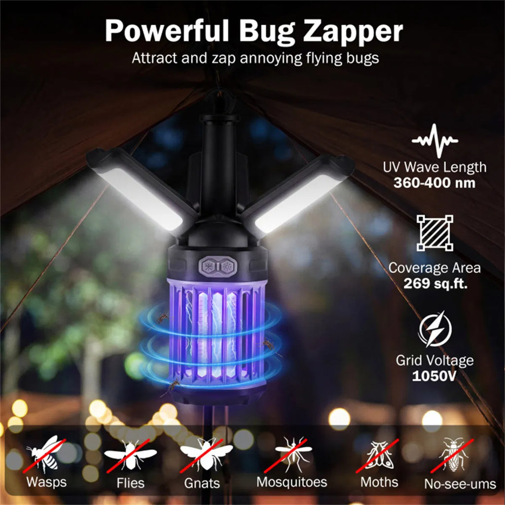 2-in-1 Rechargeable Bug Zapper & Camping Lantern