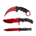 Day Zero Survival 3-Piece Tactical Fixed Blade Knife Set – Karambit, Huntsman & Combat Knife (Multiple Colors)