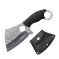 Day Zero Survival Urban Combat Cleaver Wharncliffe Fixed Blade Knife – Multiple Pakkawood Handles