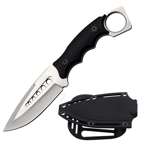 Day Zero Survival 8.5" Fixed Blade Tactical Hunting Knife with ABS Belt Loop Sheath