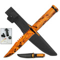 Day Zero Survival 8.5" Emergency Fixed Blade Survival Knife with Survival Kit & Compass – Multiple Colors