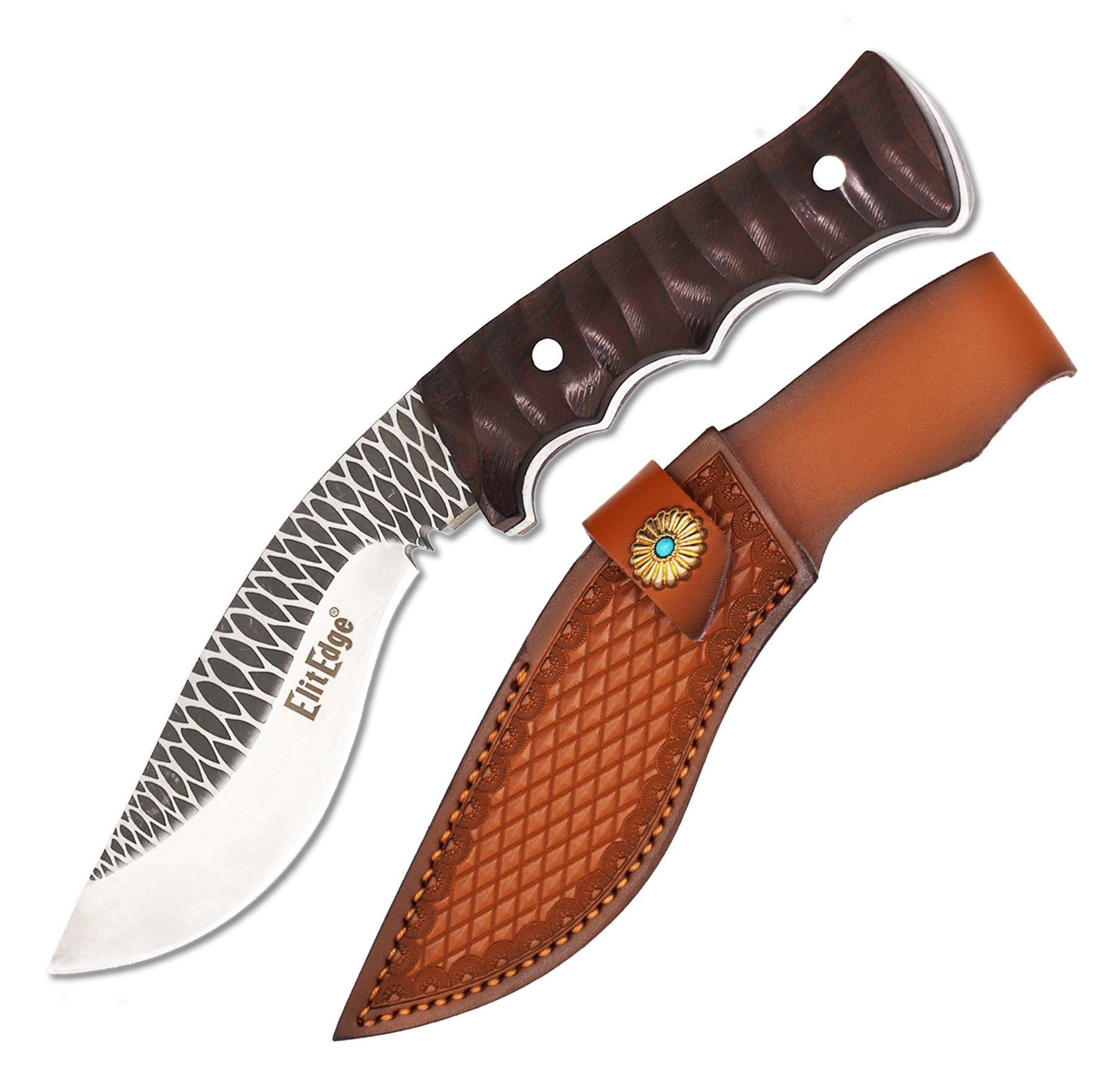 Day Zero Survival 10" Nepalese Kukri Fixed Blade Knife – Collector's Tactical Hunting Machete