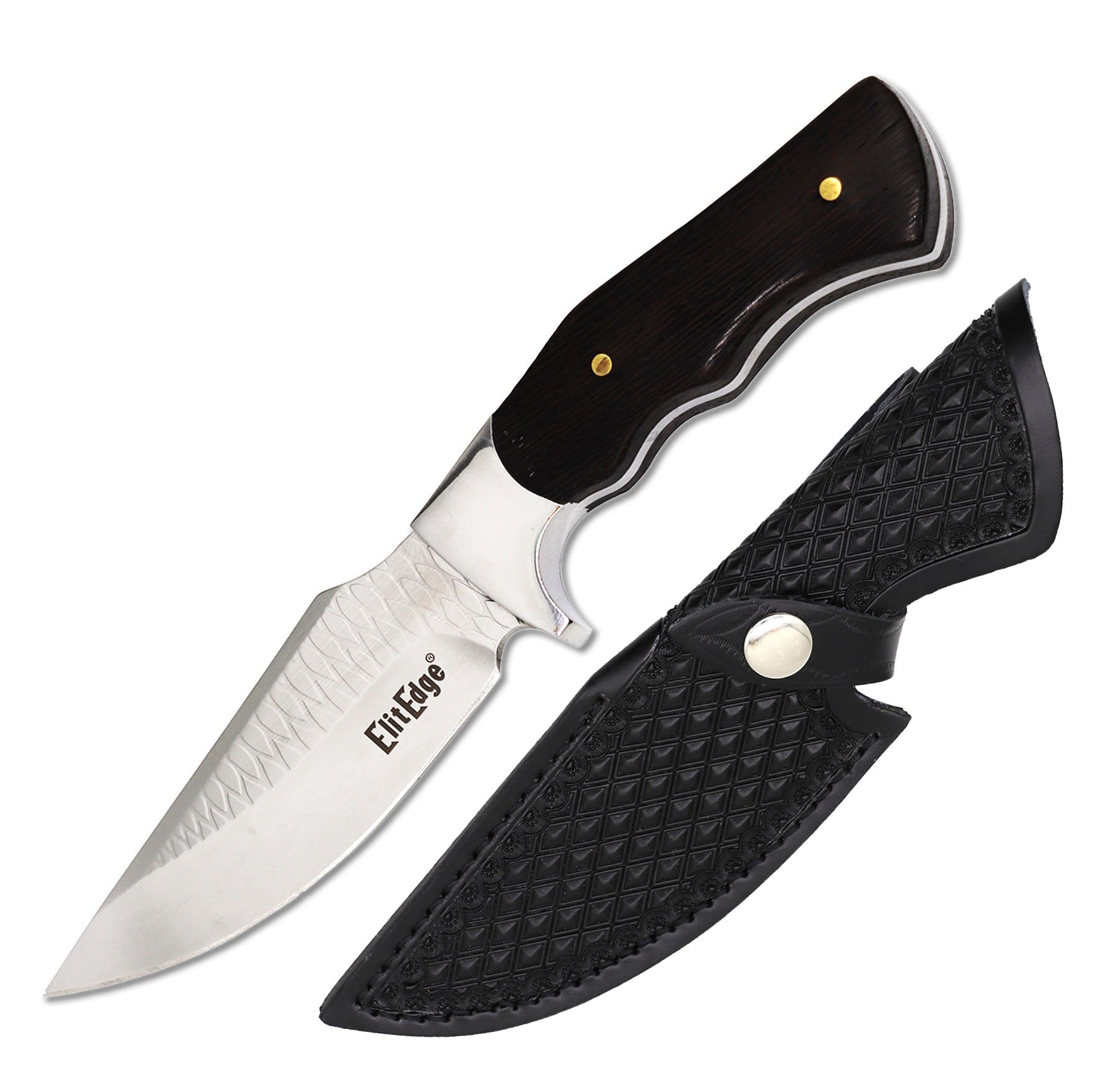 Day Zero Survival 10" Collector's Tactical Hunting Knife – Fixed Blade with Ebony Wood Handle