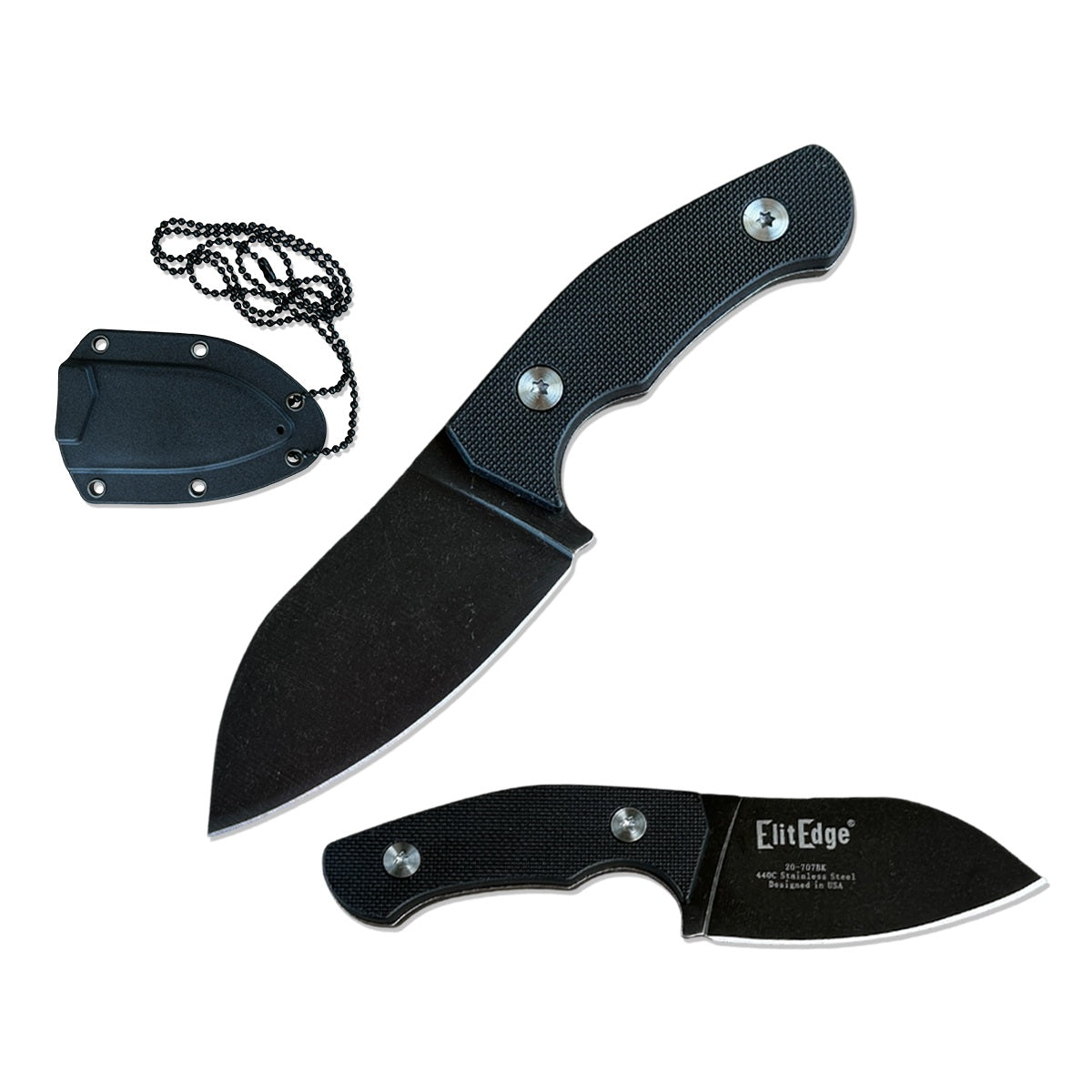 Day Zero Survival 5.5" Military Combat Tactical EDC Neck Knife – Multiple Colors