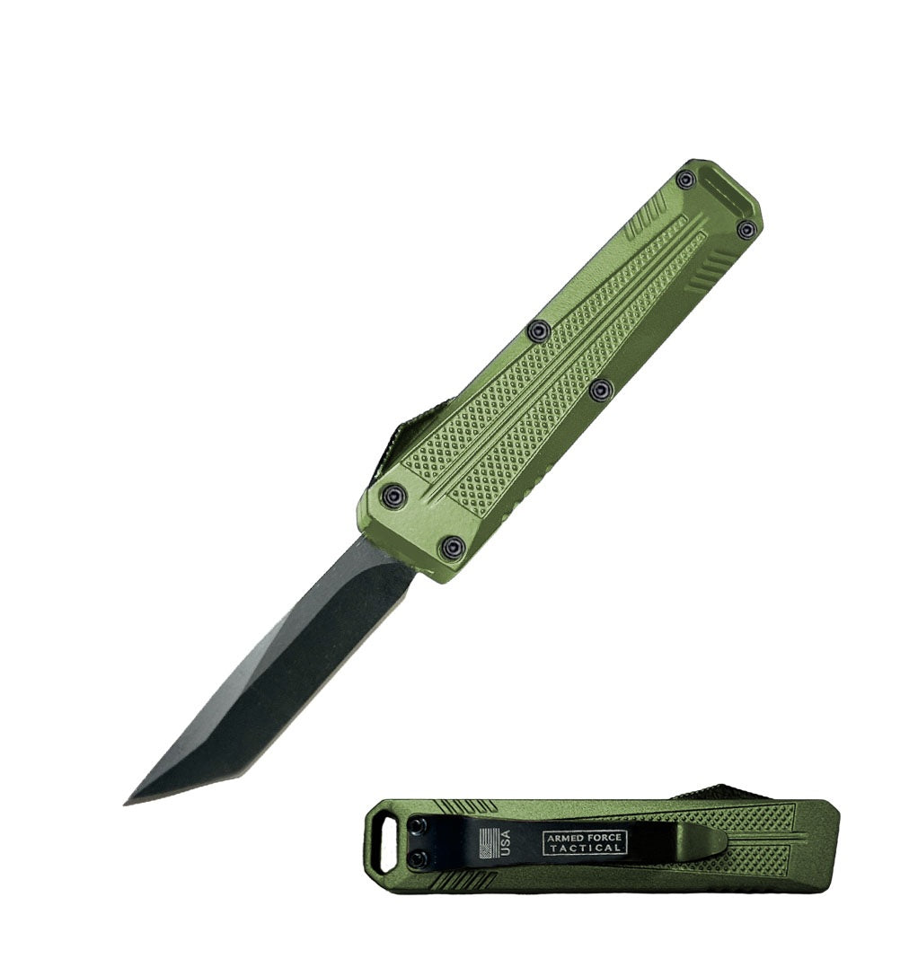 5" Automatic OTF Pocket Knife – Multiple Colors & Blade Styles