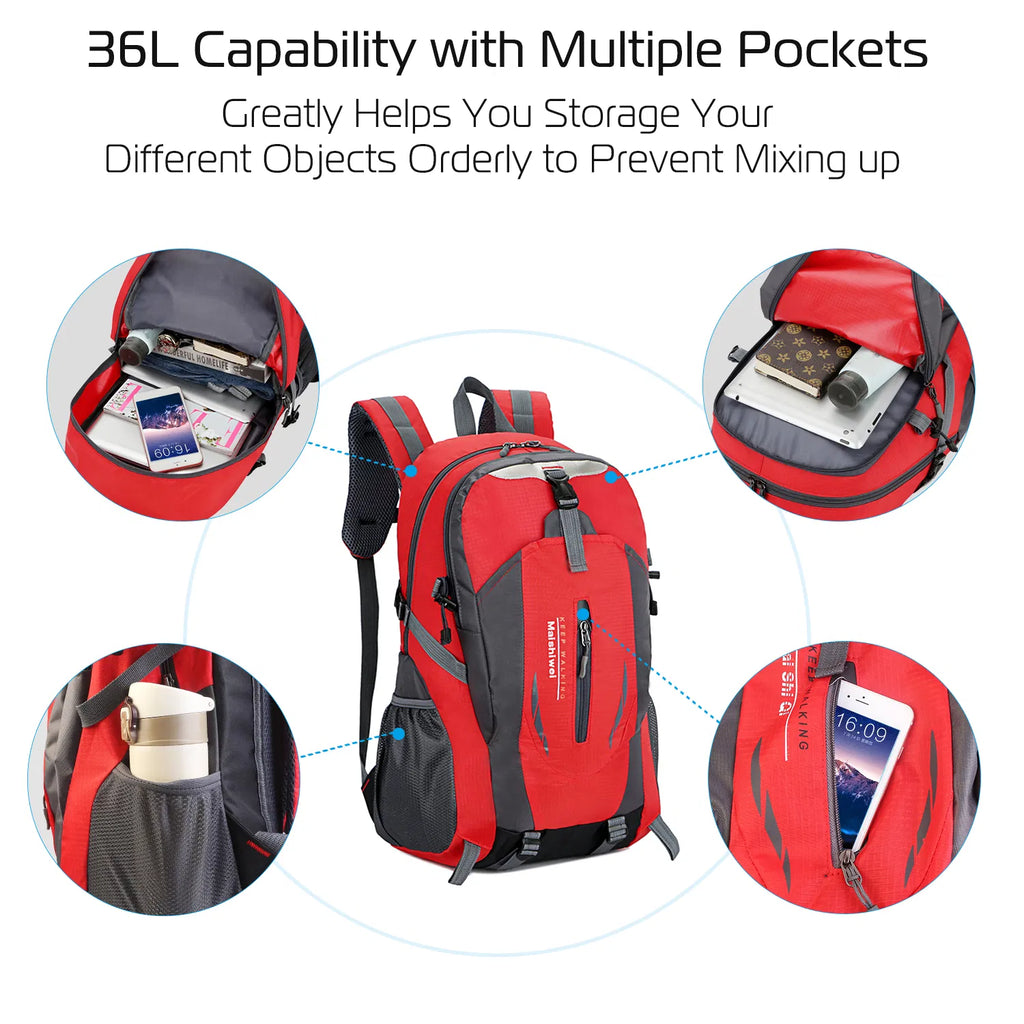 36L Waterproof Outdoor Travel Backpack