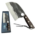 Day Zero Survival 12.5" Handmade Forged Butcher Knife – 1080 High Carbon Steel Cleaver with Pakka Wood Handle