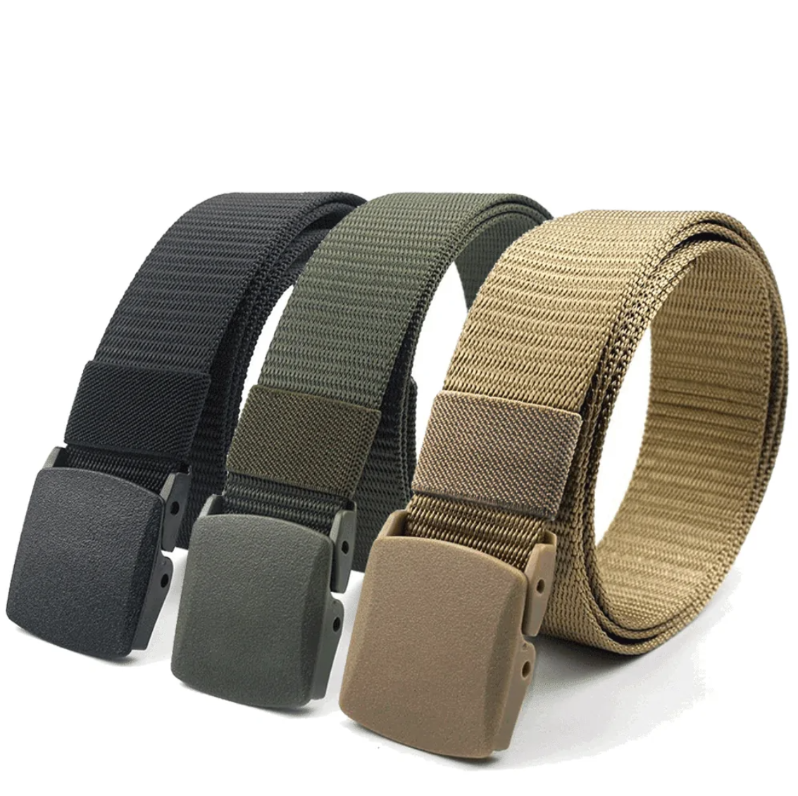 EcoGear Adjustable 800D Nylon Webbing Belt with Quick-Release Buckle