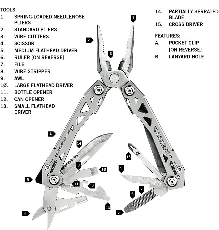 Gerber Gear Suspension-NXT 15-in-1 EDC Multitool