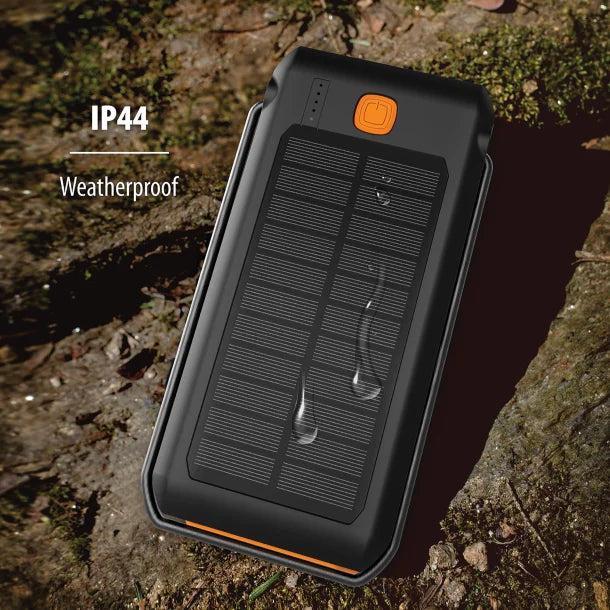 ToughTested 10,000mAh Solar Power Bank & 550-Lumen LED Light