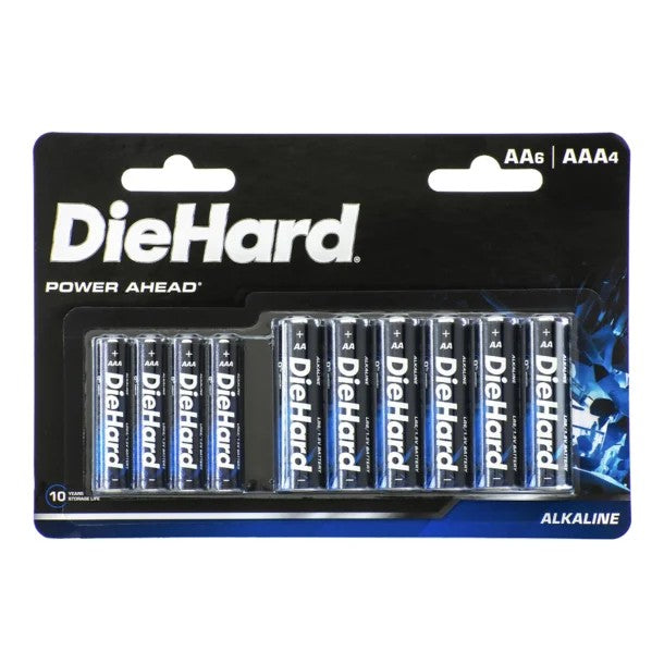 DieHard 41-1121 AA/AAA Alkaline Battery Pack (6AA/4AAA Combo Pack)
