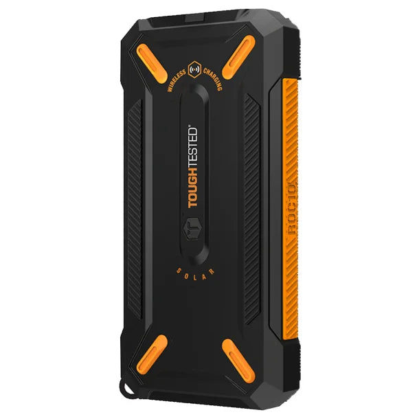 ToughTested 10,000mAh Solar Power Bank with Qi Wireless Charging