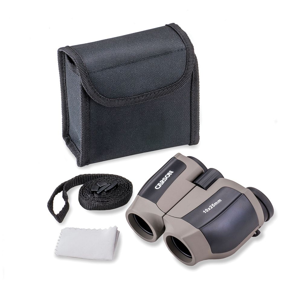 CARSON ScoutPlus 10x25 Compact Porro Prism Binoculars