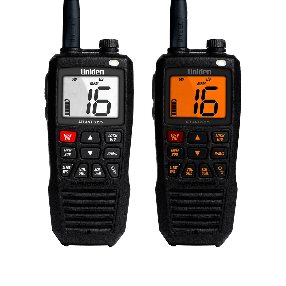 Uniden Atlantis 275 6W Floating Handheld Marine VHF Radio