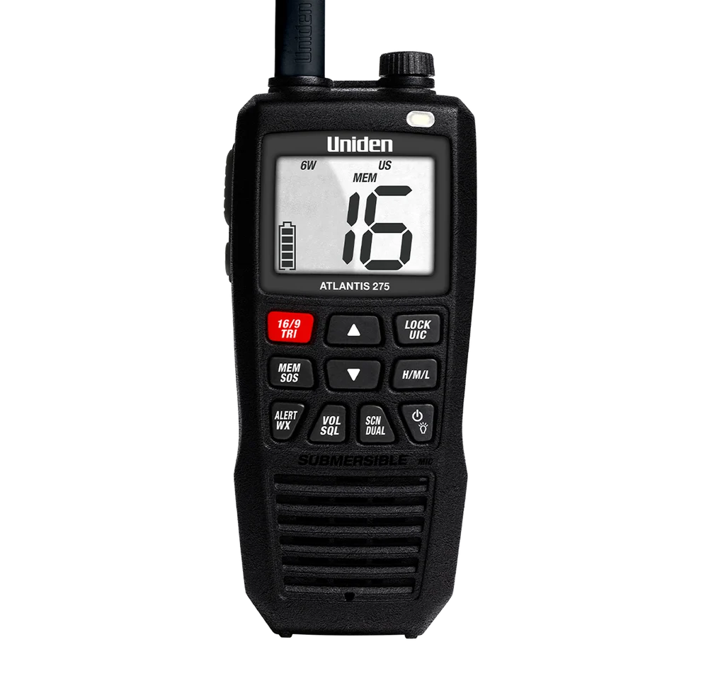 Uniden Atlantis 275 6W Floating Handheld Marine VHF Radio