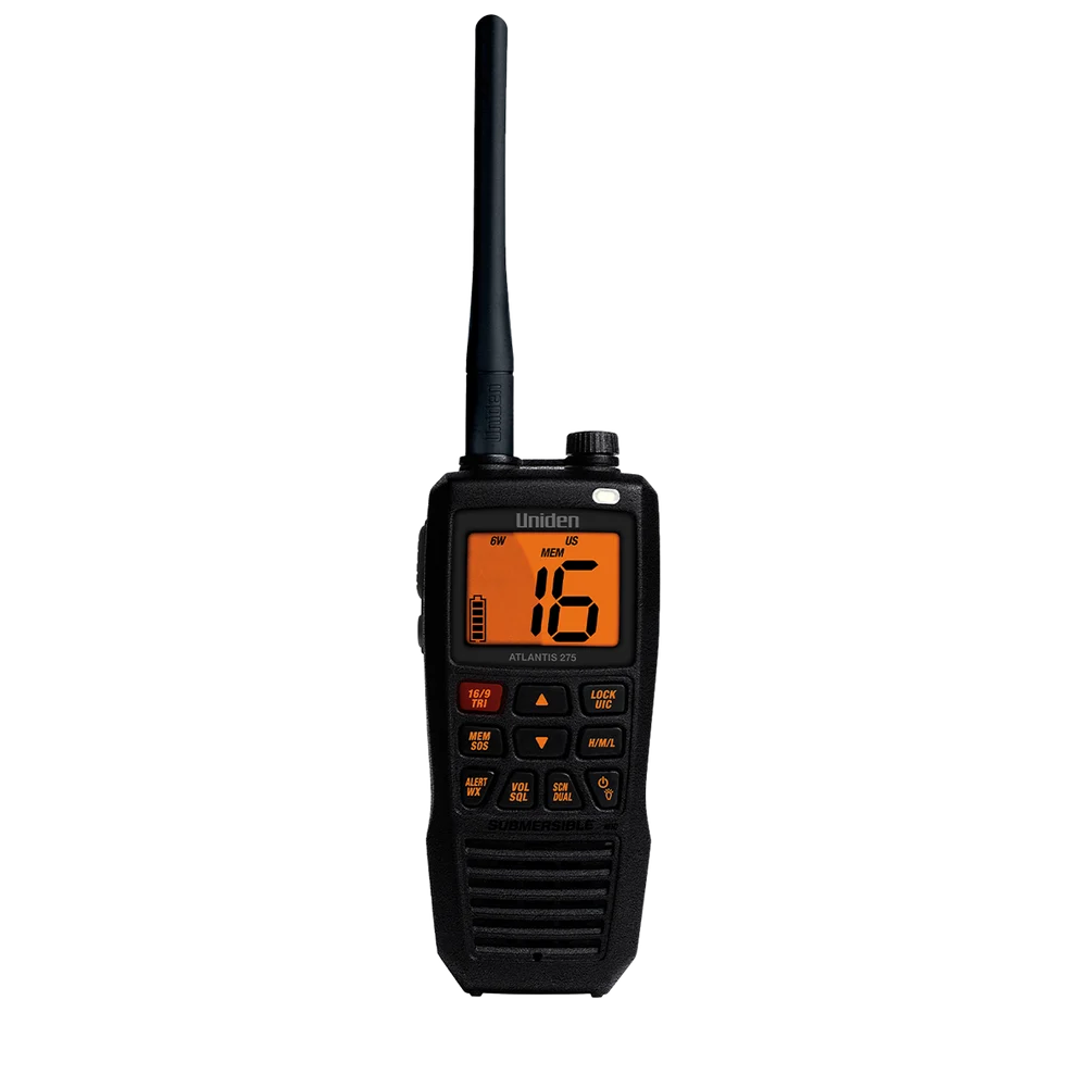 Uniden Atlantis 275 6W Floating Handheld Marine VHF Radio