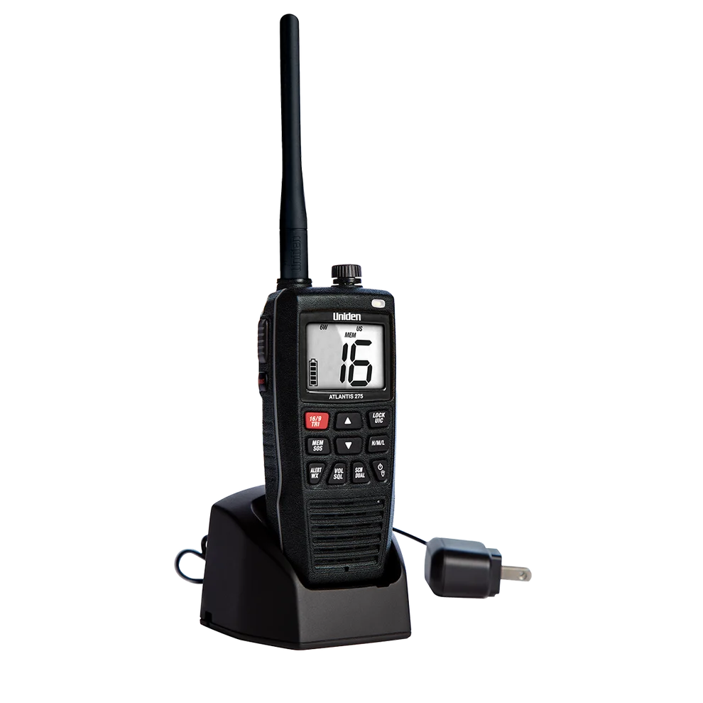 Uniden Atlantis 275 6W Floating Handheld Marine VHF Radio
