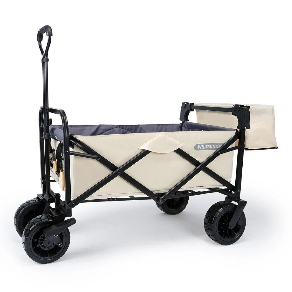 Whitsunday Folding Wagon – 8″ Heavy-Duty Wheels with Rear Storage (Standard Size PLUS)
