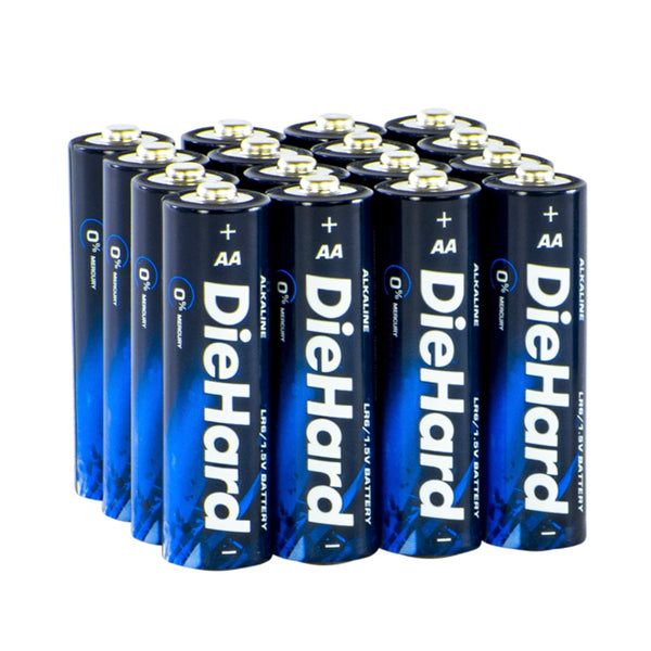 DieHard 41-1104 AA Alkaline Batteries – High Performance Long-Lasting Power (Available in 16 Pack & 20 Pack)