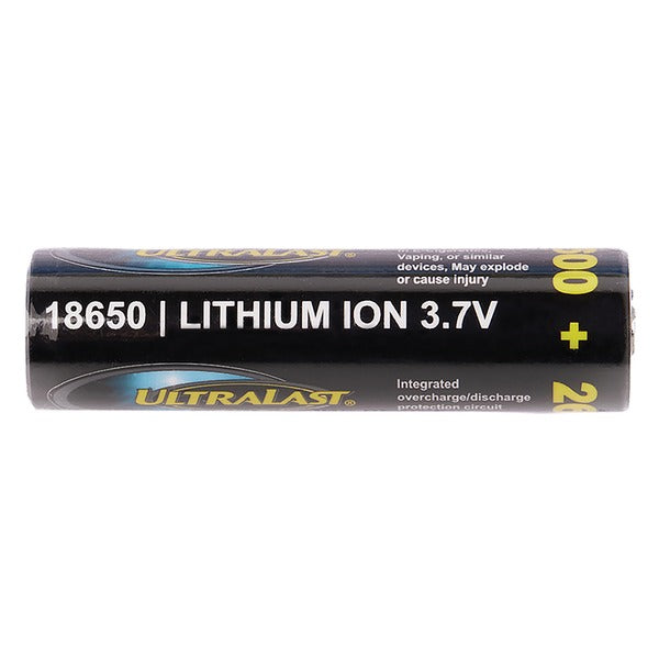 Ultralast UL1865-26-1P 18650 Rechargeable Li-Ion Battery – 3.7V 2,600mAh (Available in 1 Pack & 2 Pack)