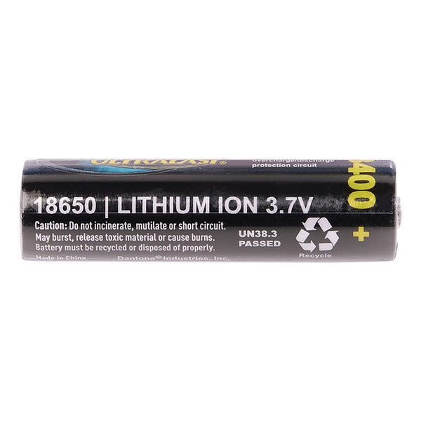 Ultralast UL1865-34-1P 18650 Rechargeable Li-Ion Battery – 3.7V 3,400mAh (Available in 1 Pack & 2 Pack)