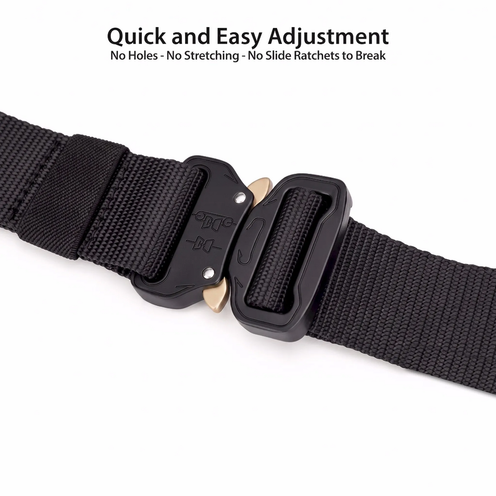 EcoGear Men’s 1000D Tactical Utility Belt with Quick-Release Buckle