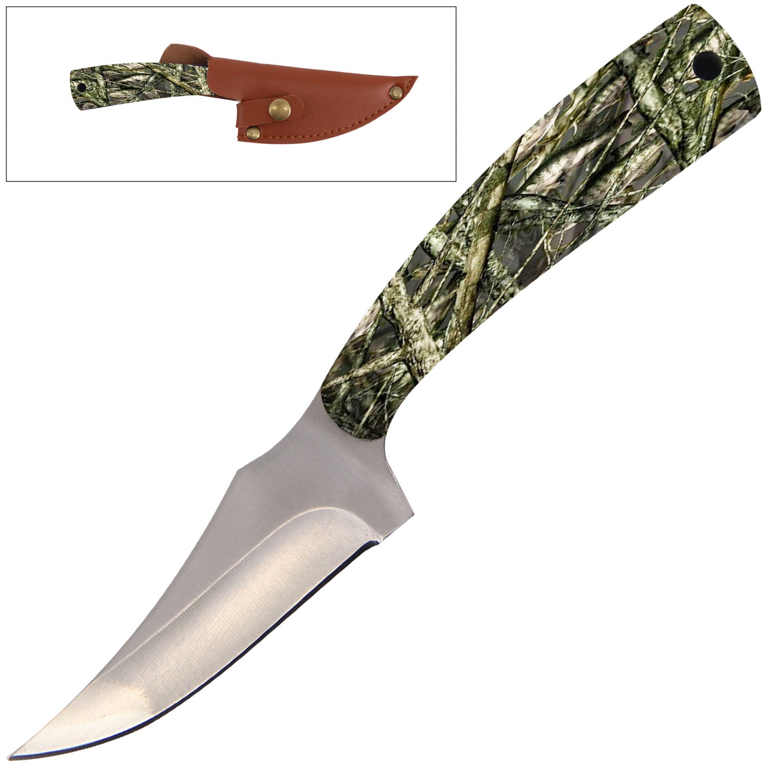 7" Full Tang Fixed Blade Knife - For Hunting, Skinning - Multiple Design Selection