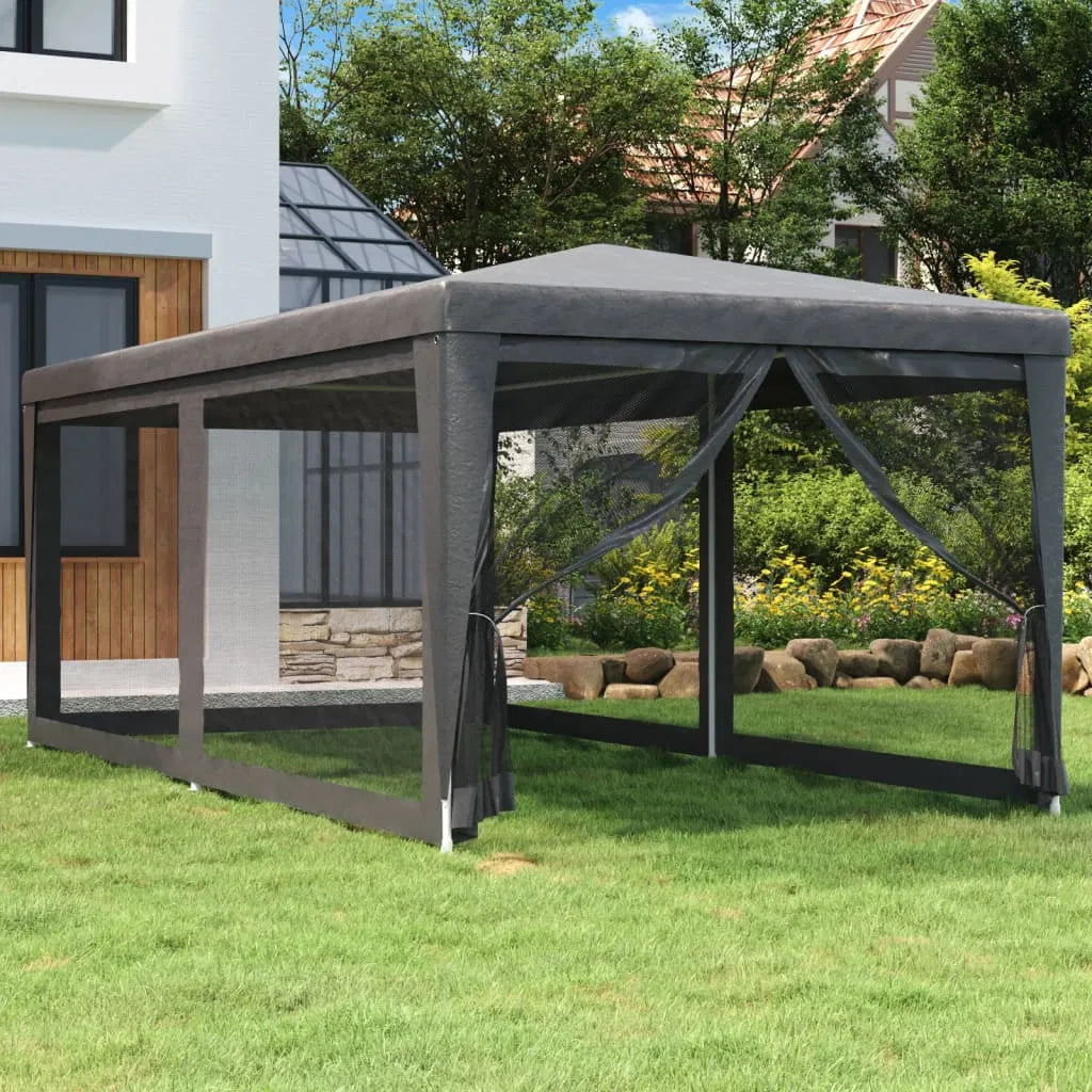Party Tent with 6 Mesh Sidewalls