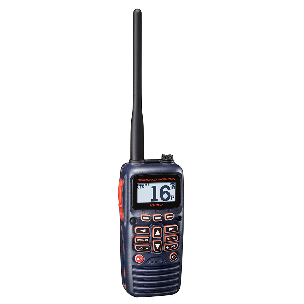 Standard Horizon HX320 6W Floating Handheld Marine VHF Radio with Bluetooth
