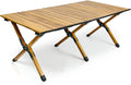 Whitsunday Outdoor Wood Grain Aluminum Camping Table