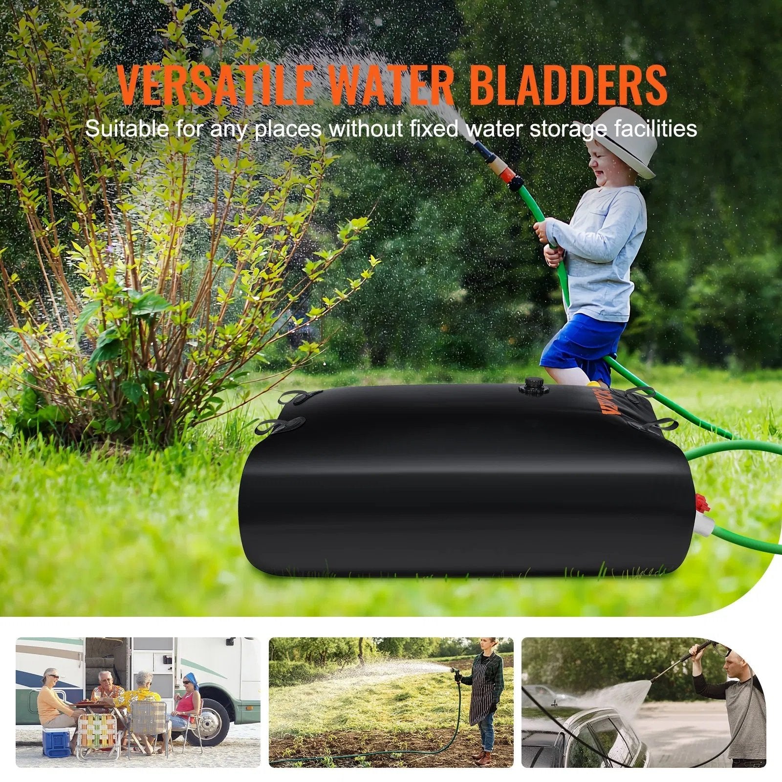 VEVOR Collapsible Water Bladder – Portable PVC Storage for RV & Camping