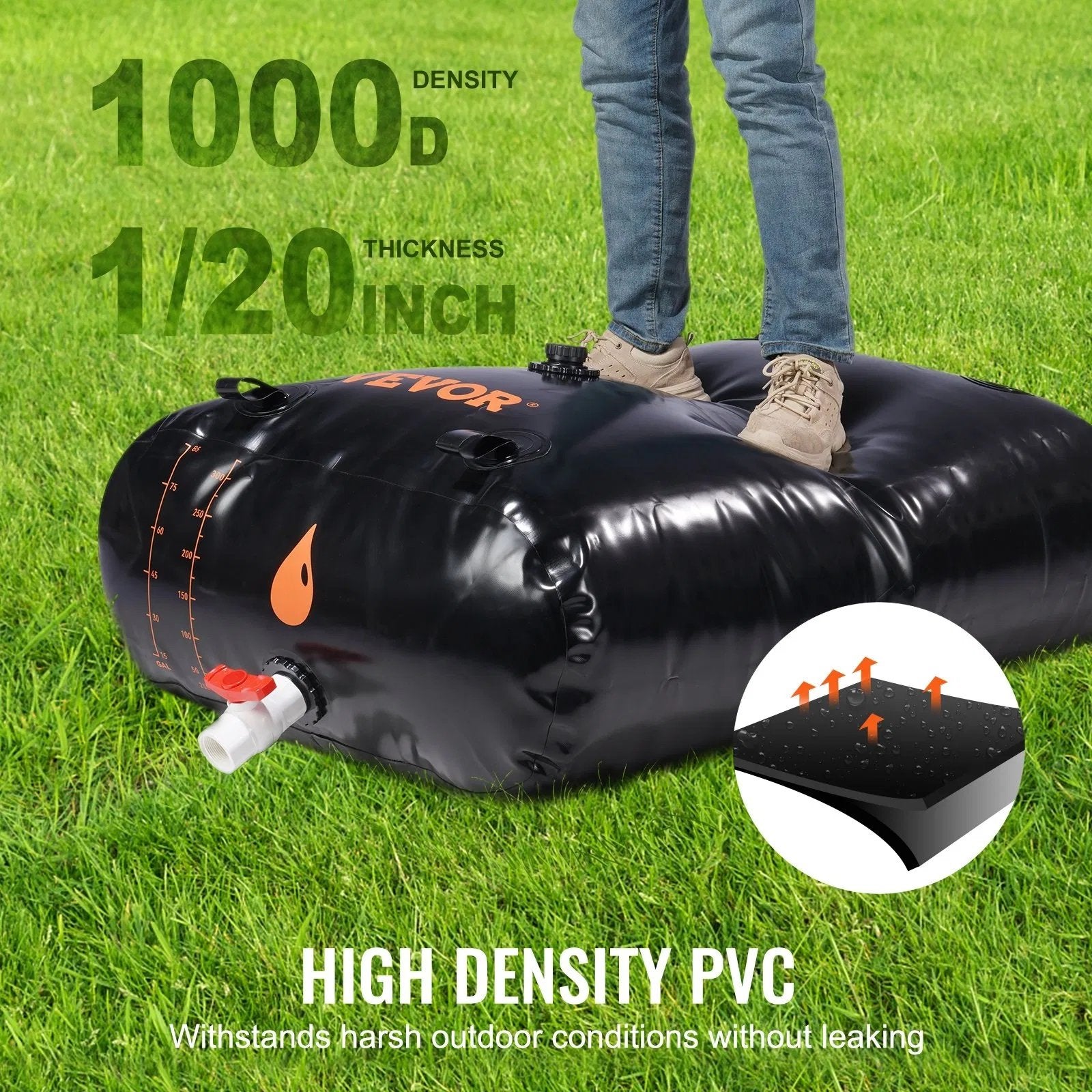 VEVOR Collapsible Water Bladder – Portable PVC Storage for RV & Camping