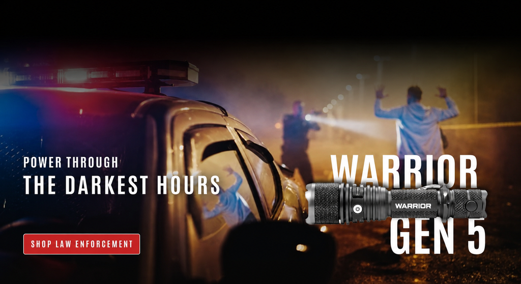 Warrior GEN5 LT-(Long Throw) - 3050 Lumen   480 Meter   Tactical Flashlight