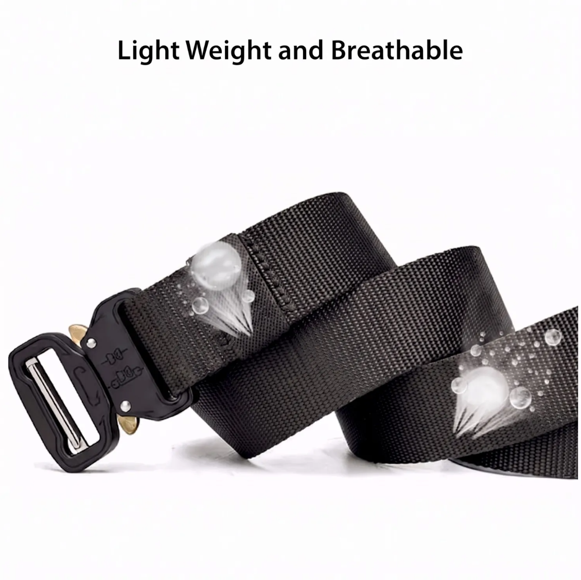 EcoGear Men’s 1000D Tactical Utility Belt with Quick-Release Buckle