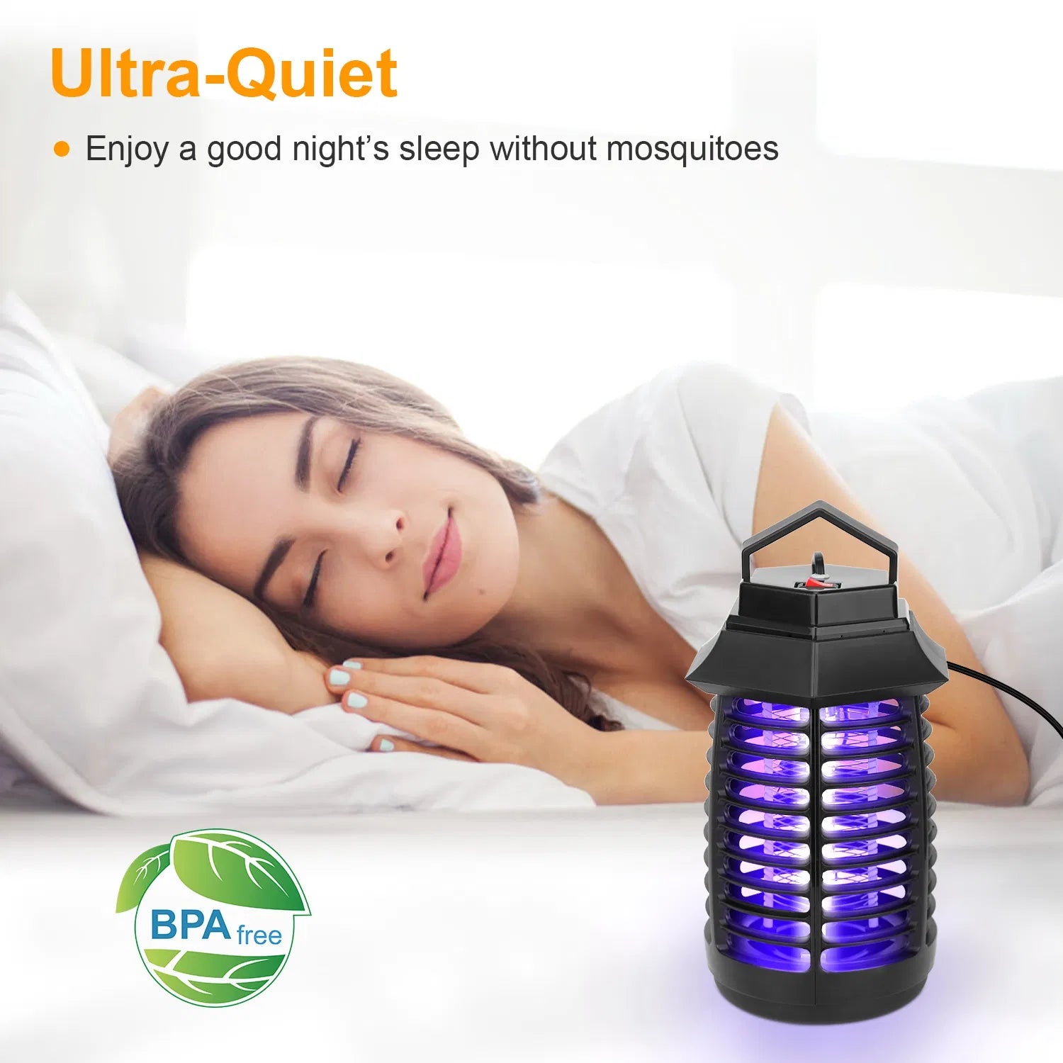 Indoor UV Bug Zapper with 800V Electric Grid