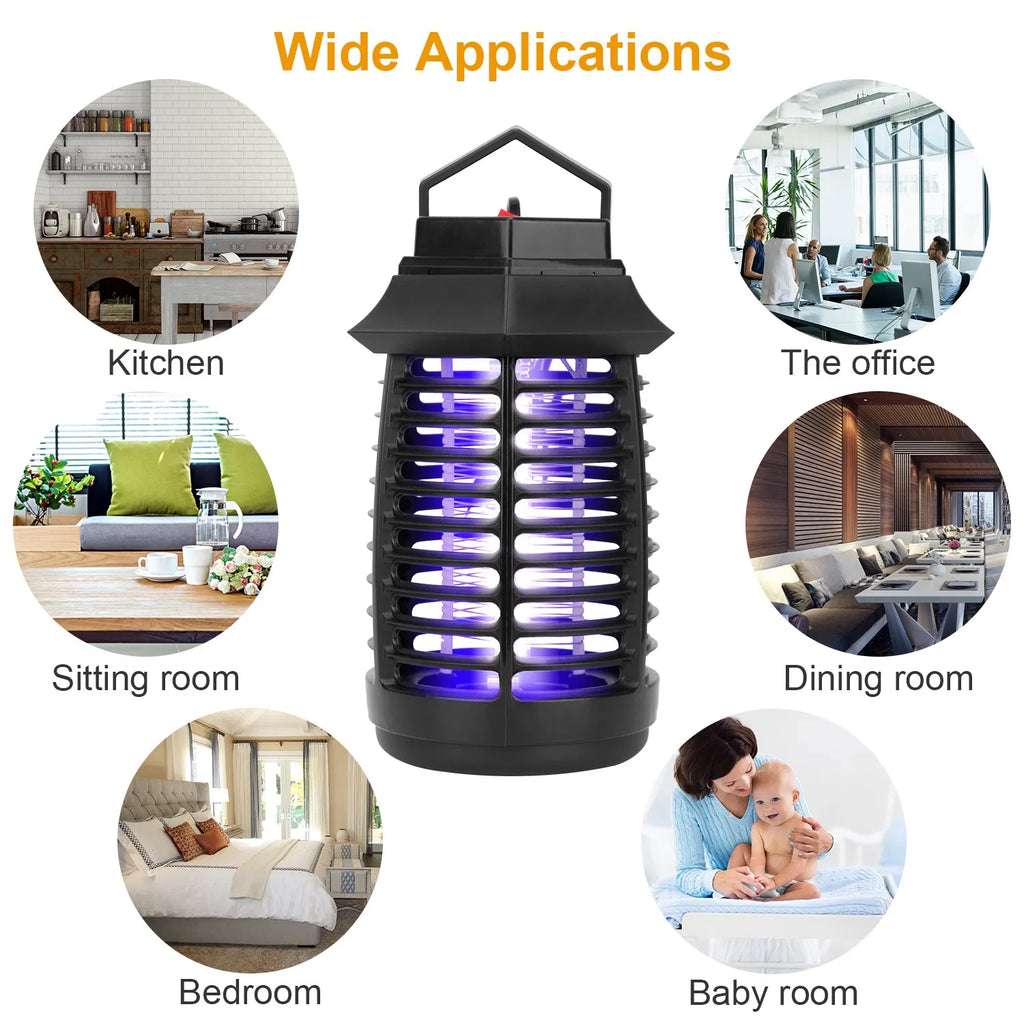 Indoor UV Bug Zapper with 800V Electric Grid