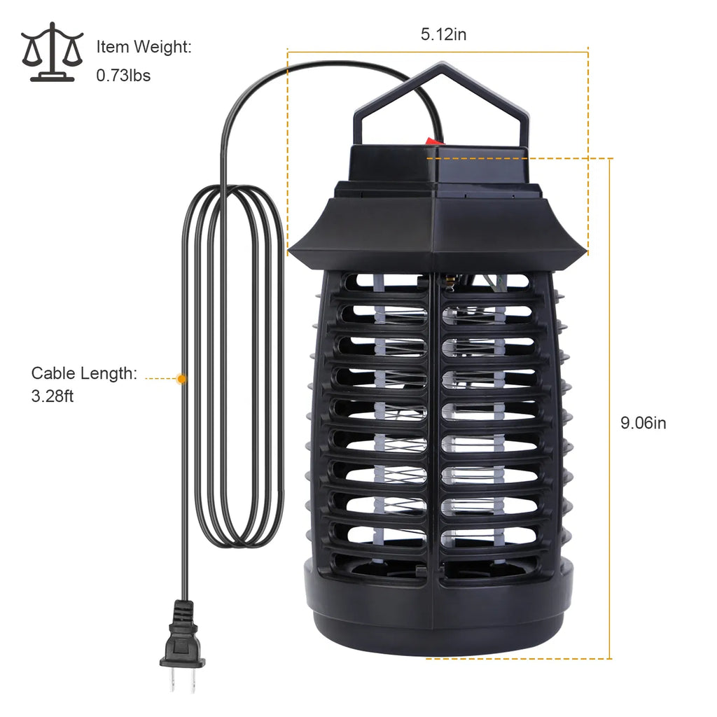Indoor UV Bug Zapper with 800V Electric Grid