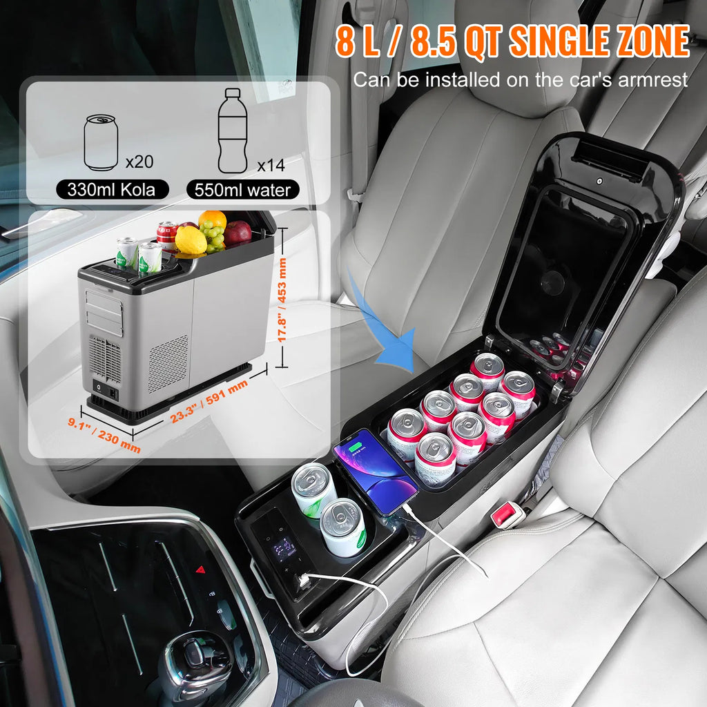 VEVOR 12V Portable Car Refrigerator & Freezer