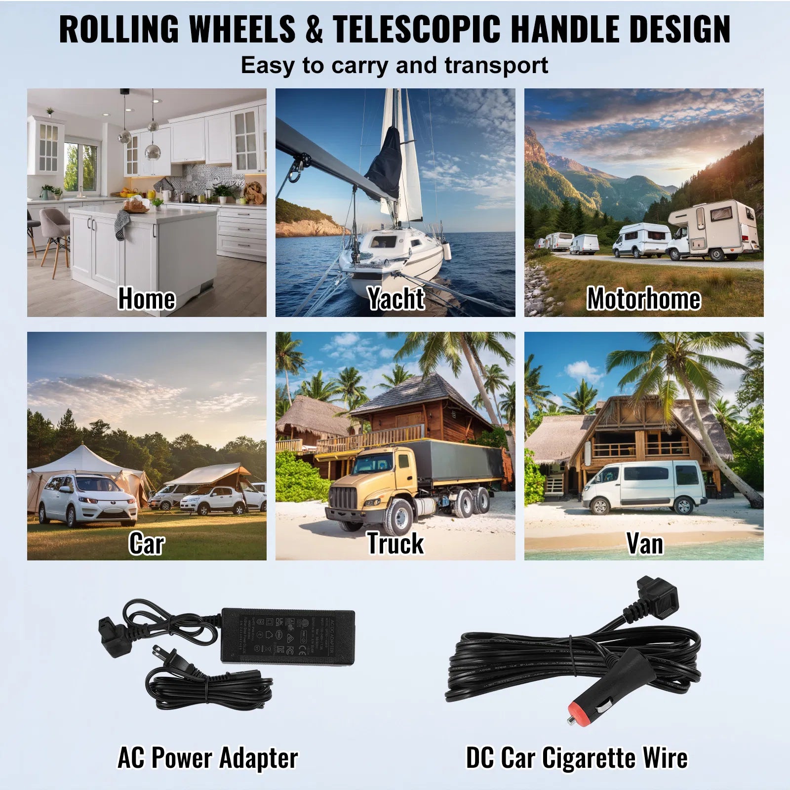 VEVOR 12V Portable Car Refrigerator & Freezer