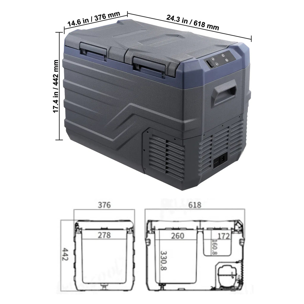VEVOR 12V Portable Car Refrigerator & Freezer
