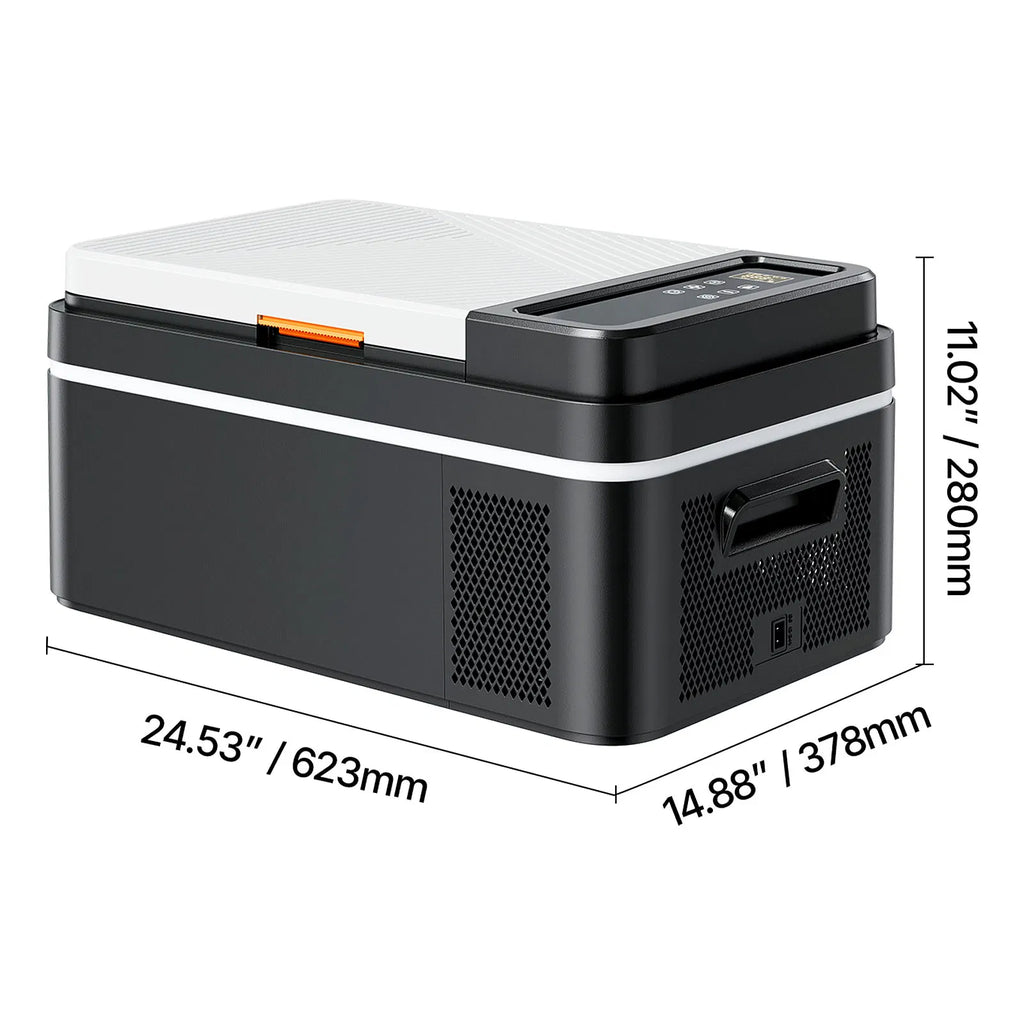VEVOR 12V Portable Car Refrigerator Freezer with App Control