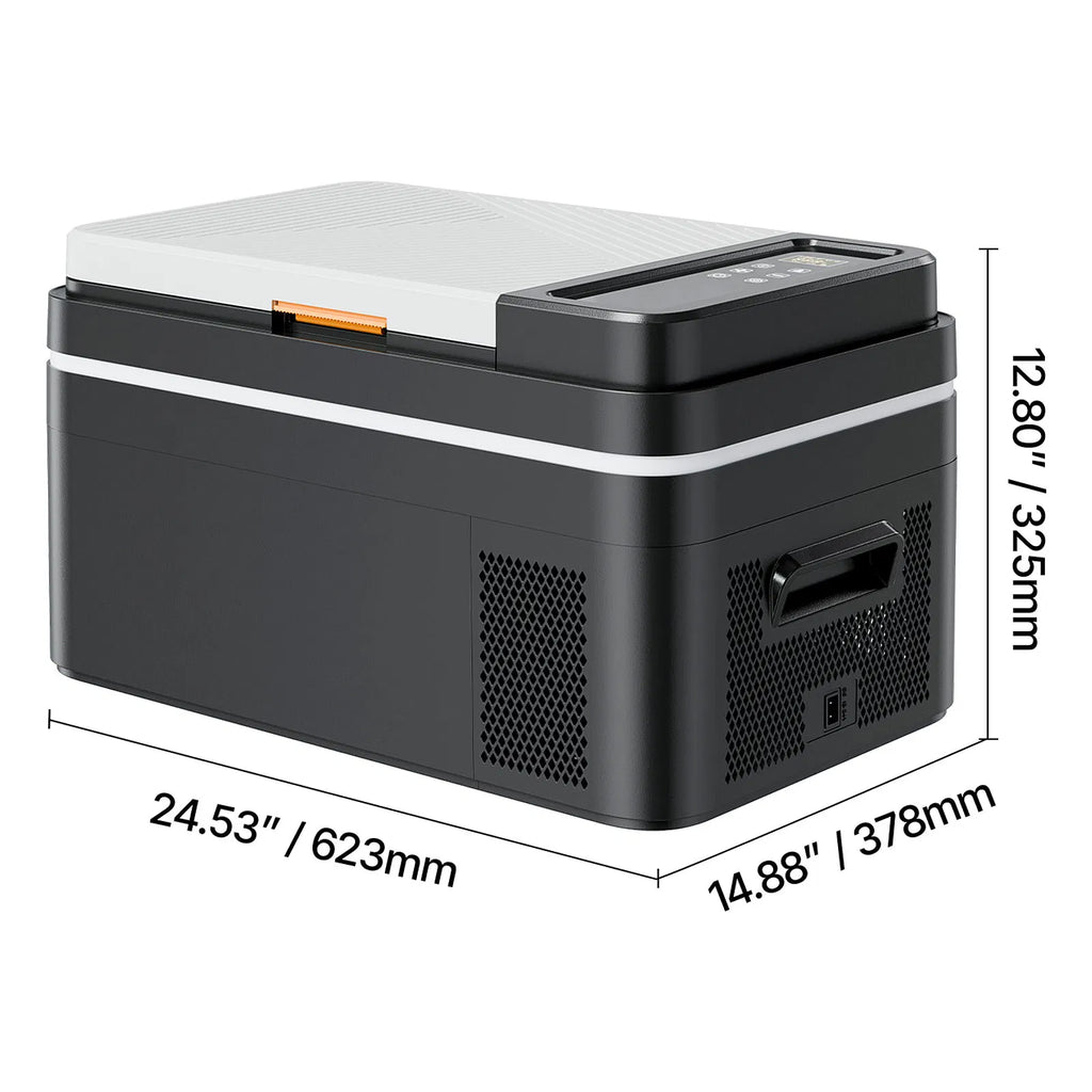VEVOR 12V Portable Car Refrigerator Freezer with App Control