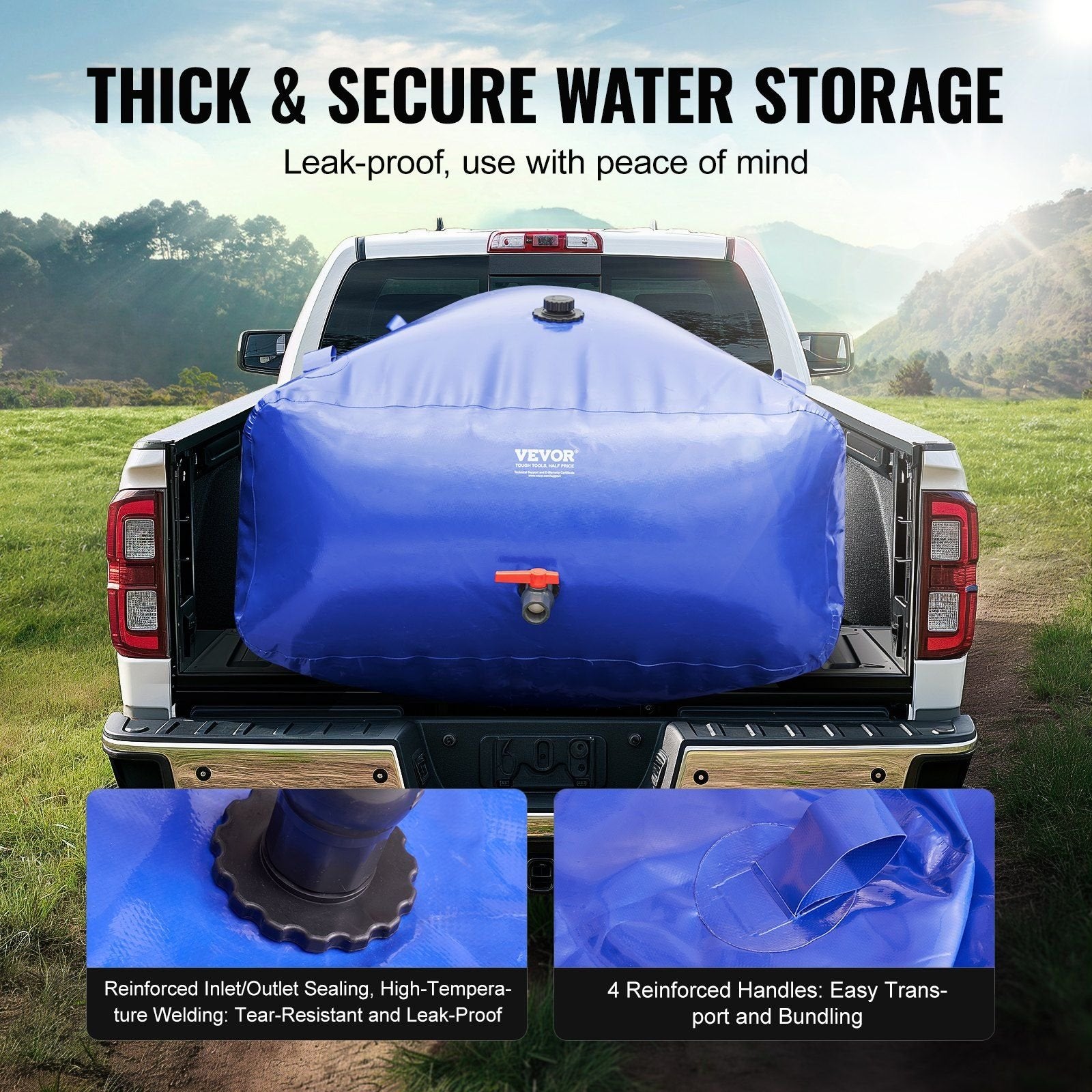 VEVOR Collapsible Water Bladder – Portable PVC Storage for RV & Camping