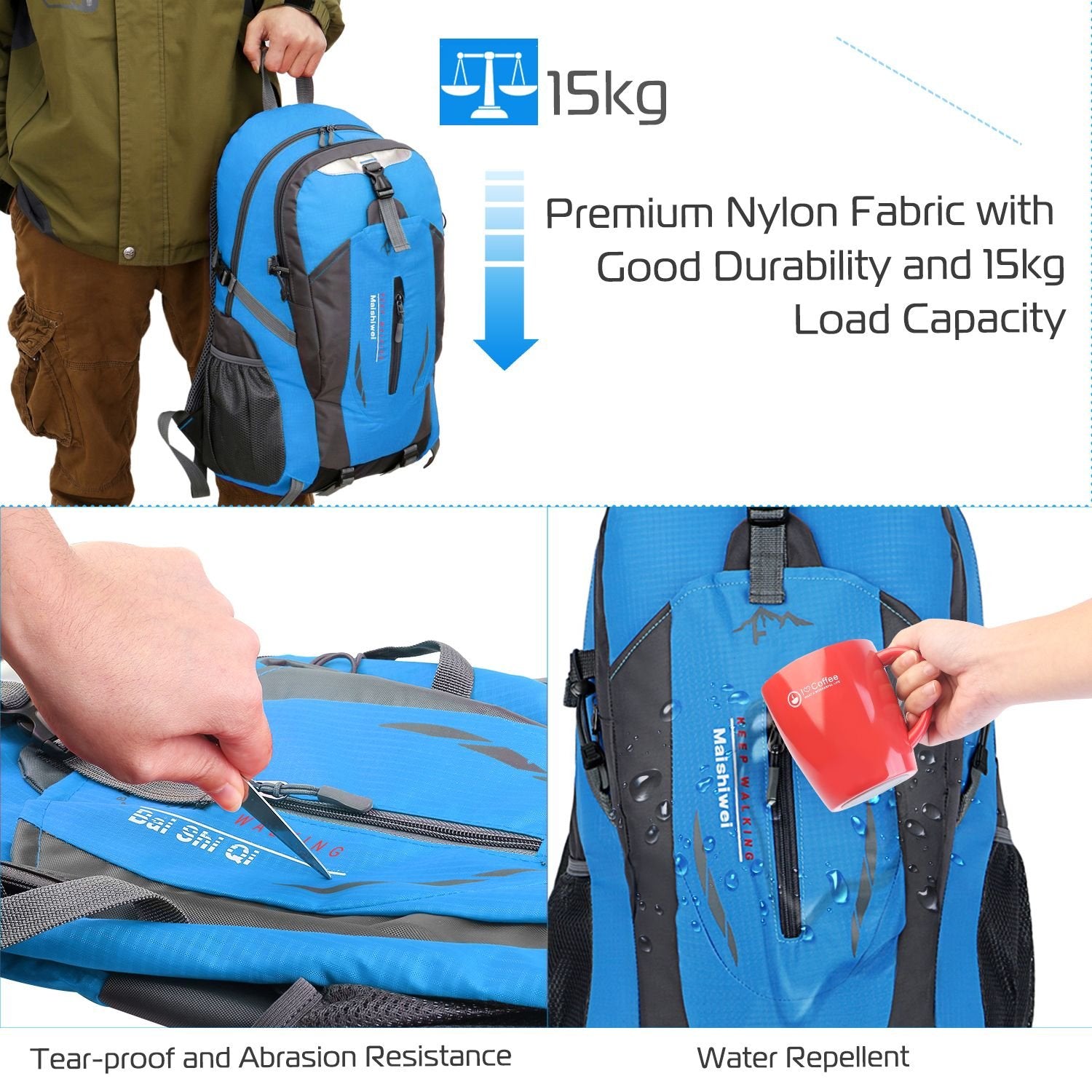 36L Waterproof Outdoor Travel Backpack