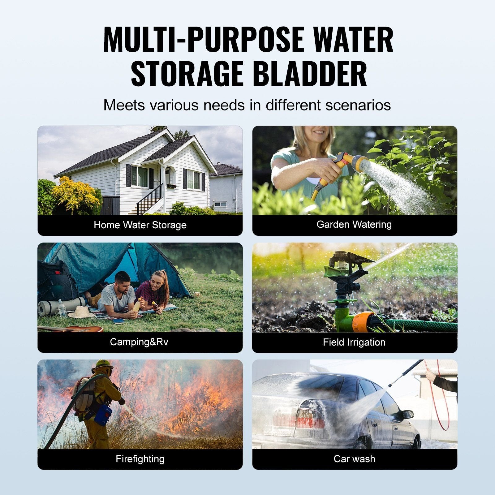 VEVOR Collapsible Water Bladder – Portable PVC Storage for RV & Camping