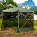 Outsunny 12'x12' Hexagon Pop-Up Party Tent Gazebo – Mesh Netting Walls & Shaded Interior